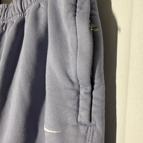Nike Blue-Gray Joggers w/ Zipper Pockets - Warm Comfy Y2K Baggy - Picture 2 of 6